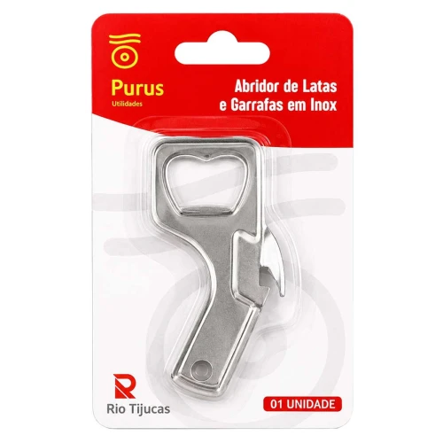 Abridor de lata inox combinado 9cm