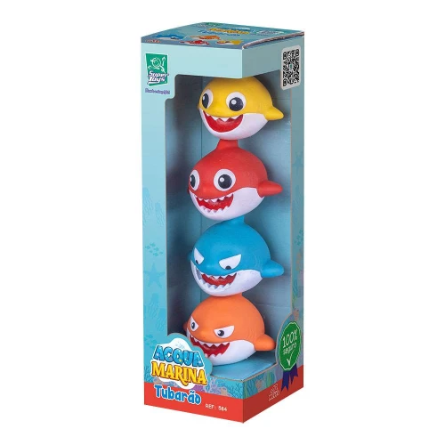 Acqua marina tubarão com 04 unidades sortidas Super Toys