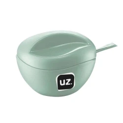 Açucareiro plástico com colher verde menta Uz. Utilidades