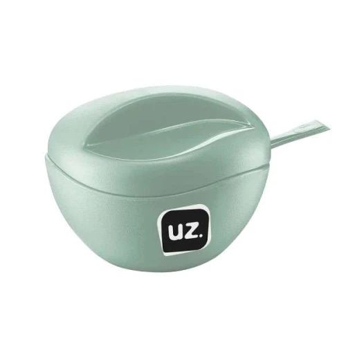 Açucareiro plástico com colher verde menta Uz. Utilidades