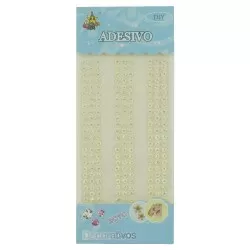 Adesivo strass flor furta cor 05mm com 207 peças Brilha festa