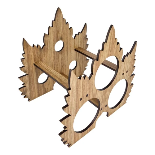 Adega de mesa MDF folha de uva 28x28x20cm