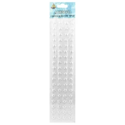 Adesivo estrela branca 10mm com 72 peças