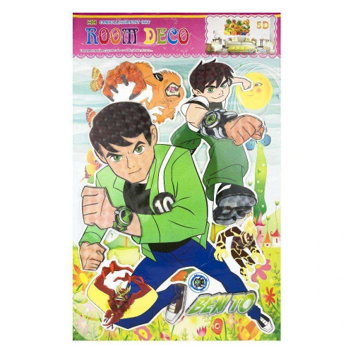 Adesivo infantil personagens gg 80cm auto relevo sortidos Magic comercial
