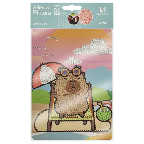Adesivo para pintura strass Capivara sortido
