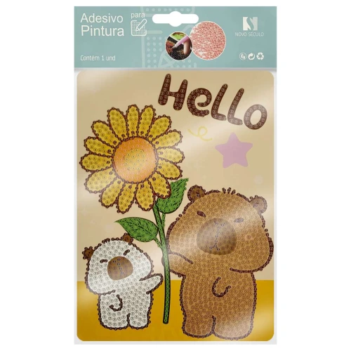 Adesivo para pintura strass Capivara sortido
