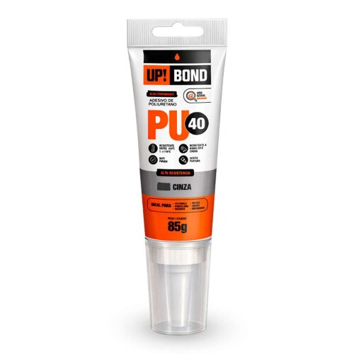 Adesivo poliuretano cinza bisnaga 85gr Up Bond