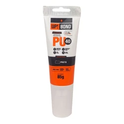 Adesivo poliuretano preto pu40 bisnaga 85gr