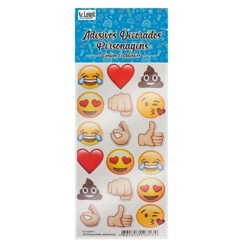 Adesivo stickers infantil 07x16cm personagens sortidos