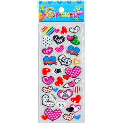 Adesivo stickers pequenos modelos sortidos cartela