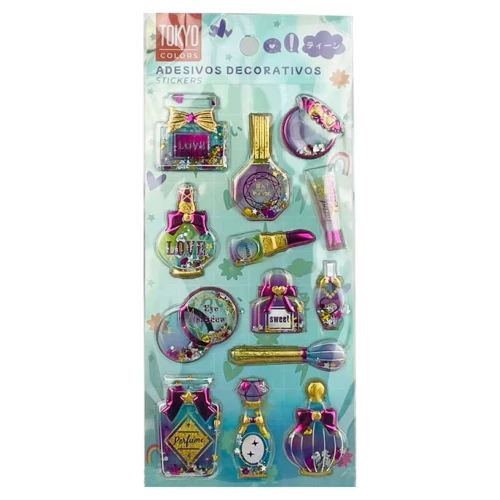 Adesivo stickers relevo 9x20,5cm sortido Tokyo Design