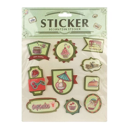 Adesivo stickers relevo grande modelos sortidos
