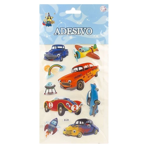 Adesivo stickers relevo grande modelos sortidos