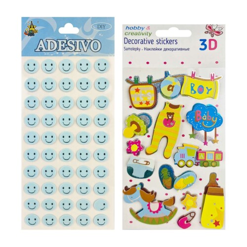 Adesivo stickers relevo pequeno / médio modelo sortido