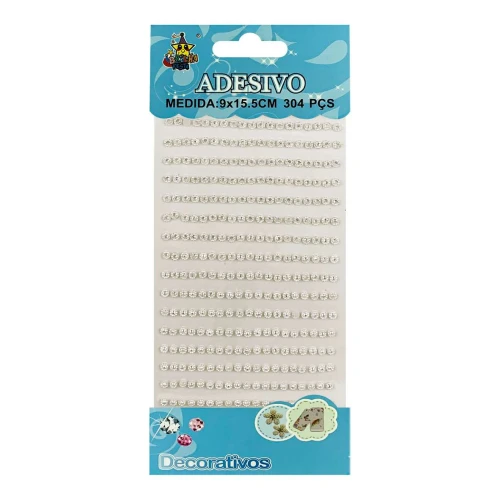 Adesivo strass flor 4mm com 304 unidades