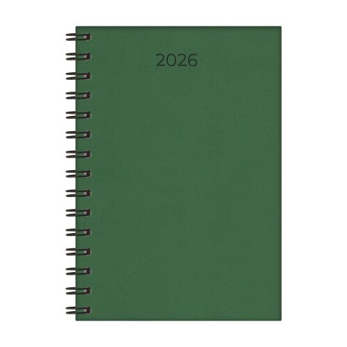 Agenda 2026 capa dura espiral lisa 320 folhas sortidas Redoma