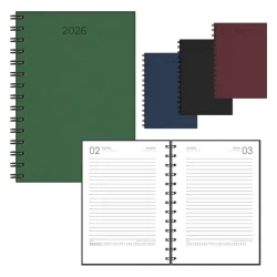 Agenda 2026 capa dura espiral lisa 320 folhas sortidas Redoma