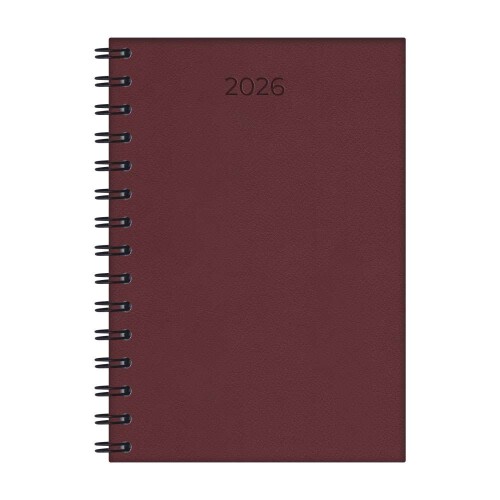Agenda 2026 capa dura espiral lisa 320 folhas sortidas Redoma