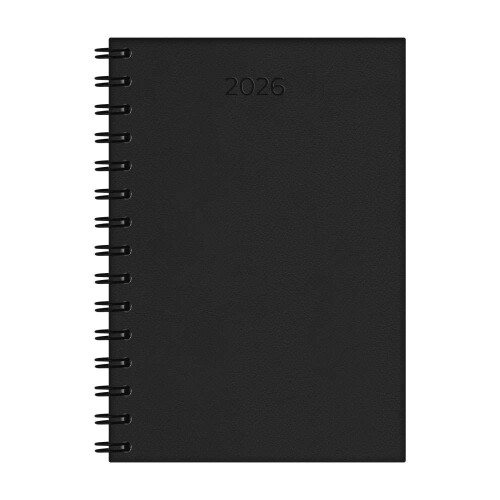 Agenda 2026 capa dura espiral lisa 320 folhas sortidas Redoma