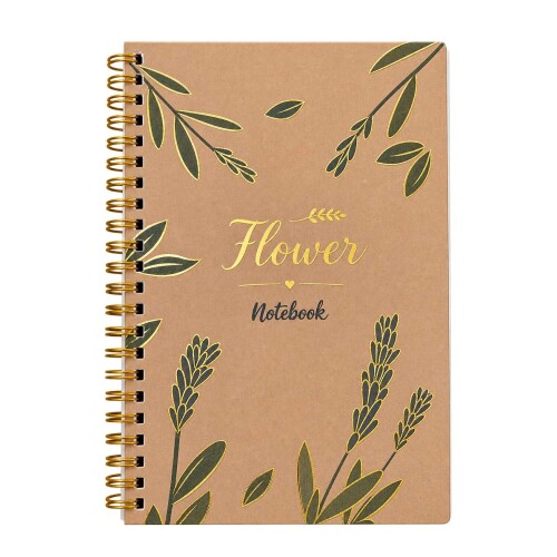 Agenda anotações capa dura espiral flower 80 folhas Agenda anotações capa dura espiral flower 80 folhas