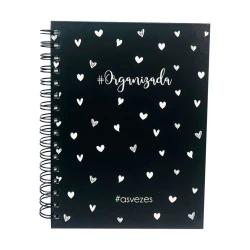 Agenda permanente capa dura 100 folhas 16x21,5cm planner