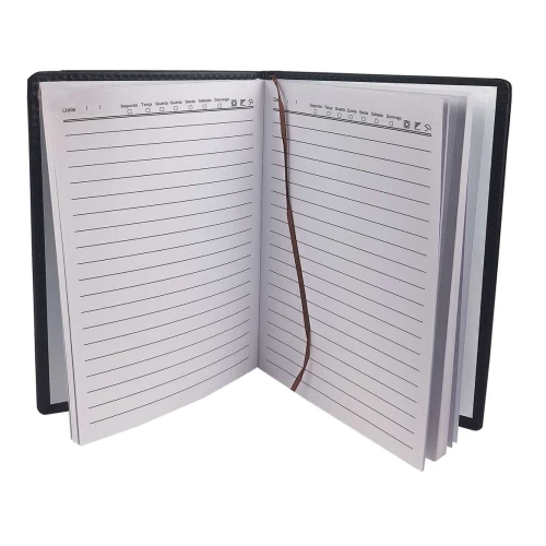 Agenda permanente capa dura sintética 155fls