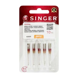Agulha de máquina singer 2020 n°12 80/12 com 10 unidades