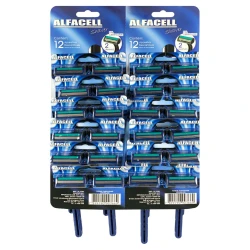 Aparelho de barbear descartável shave 12 kits com 2 unidades