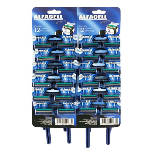 Aparelho de barbear shave com 12x2 un