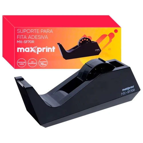 Aparelho para fita adesiva grande preto Maxprint