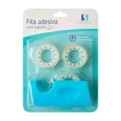 Aparelho para fita adesiva pequena kit com 03 fitas