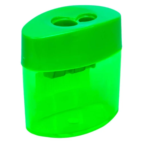 Apontador com depósito 02 furos oval blister