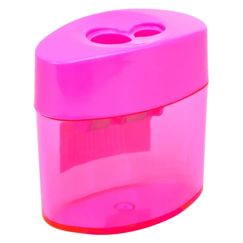 Apontador com depósito 02 furos oval blister