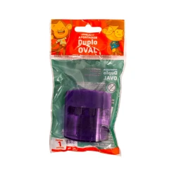 Apontador com depósito 02 furos oval blister Leo e Leo