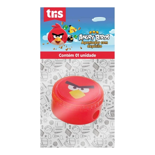 Apontador com depósito Angry Birds blister Tris