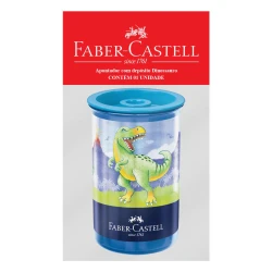Apontador com depósito dinossauro blister Faber-Castell