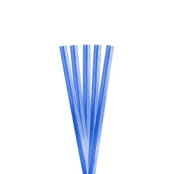 Arame plástico gravatinha azul 11cm com 100 unidades