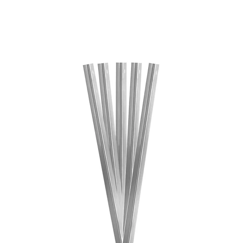 Arame plástico gravatinha prata 11cm com 100 unidades Arame plástico gravatinha prata 11cm com 100 unidades