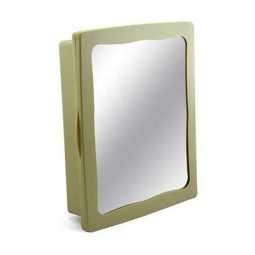 Armário para banheiro com espelho 36x30,5 areia plastibrasil