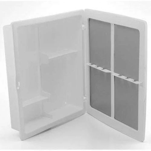 Armário para banheiro com espelho 36x30,5 branco Plastibrasil