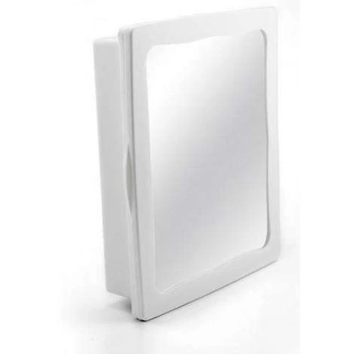Armário para banheiro com espelho 36x30,5 branco Plastibrasil