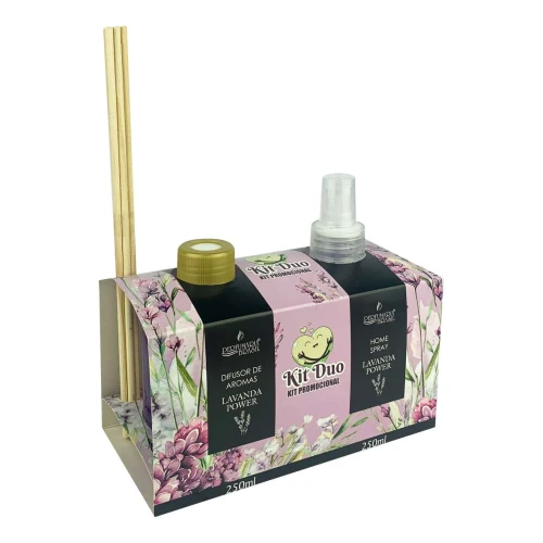 Aromatizador e difusor 250ml kit duo Lavanda