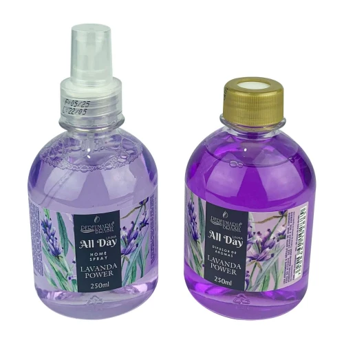 Aromatizador e difusor 250ml kit duo Lavanda