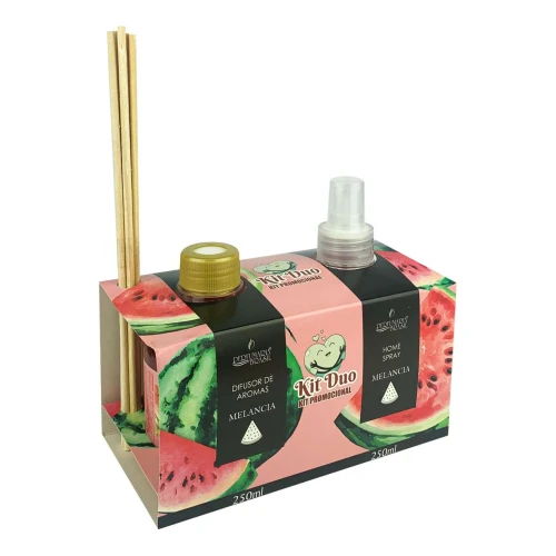 Aromatizador e difusor 250ml kit duo Melancia
