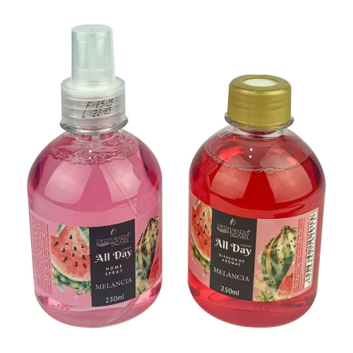 Aromatizador e difusor 250ml kit duo Melancia