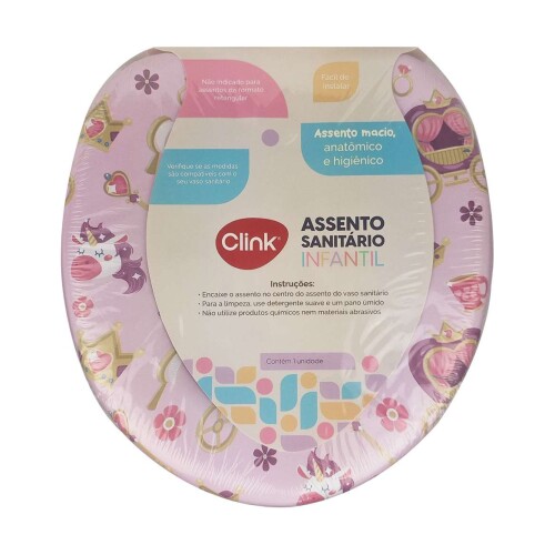 Assento sanitario infantil 27,5cm decorado