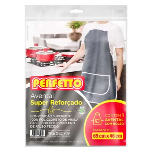 Avental de napa flanelado super reforçado com bolso 69cm x 46cm Perfetto