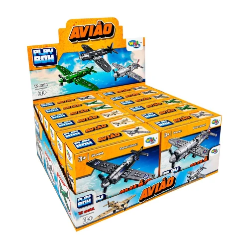 Avião fricção monta e desmonta 22 peças sortidos Wellmix Avião fricção monta e desmonta 22 peças sortidos Wellmix