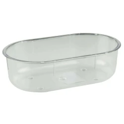 Banheira oval transparente para pássaros 310ml