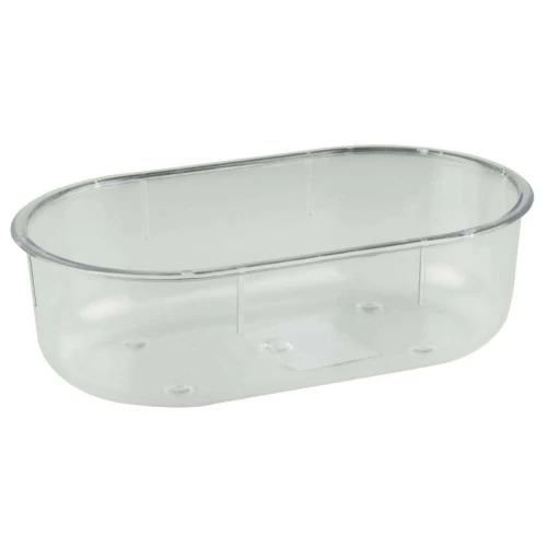 Banheira oval transparente para pássaros 310ml